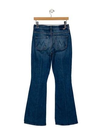 Mother Mid-Rise Wide Leg Jeans