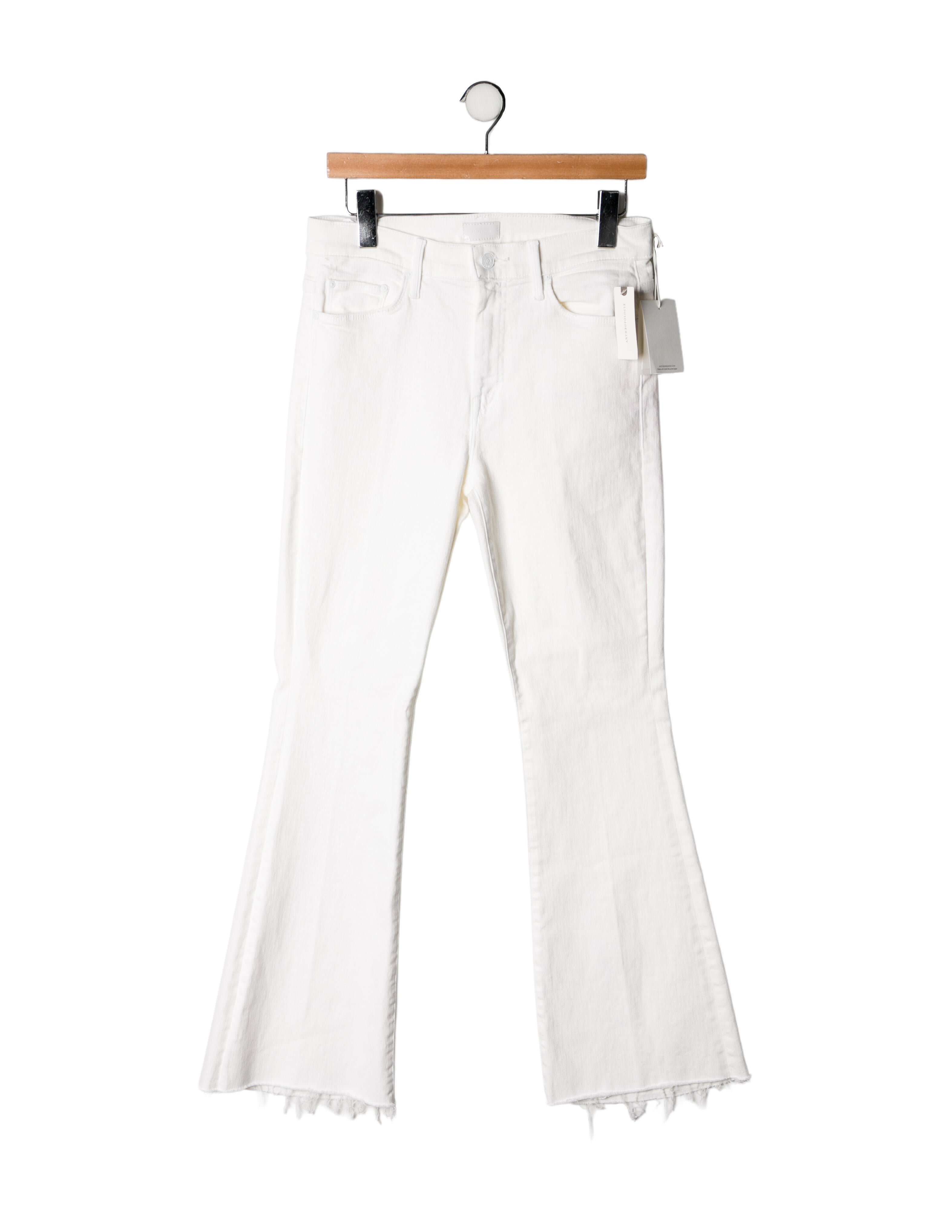 Mother Mid-Rise Wide Leg Jeans