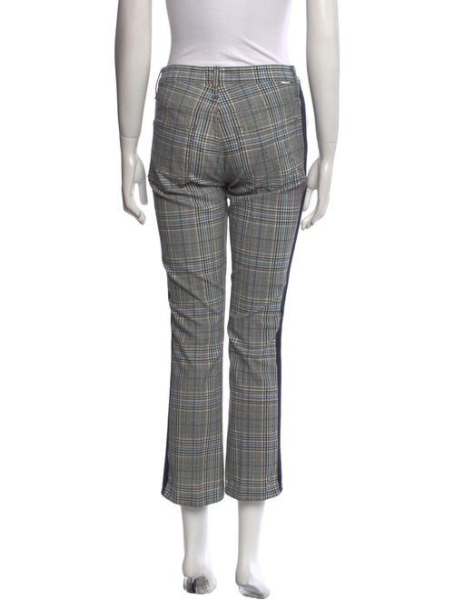 Mother Plaid Print Straight Leg Pants