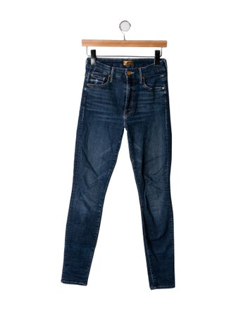 Mother Mid-Rise Skinny Leg Jeans
