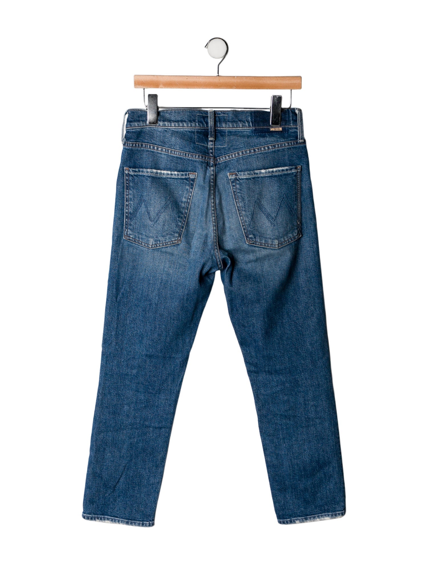 Mother Mid-Rise Straight Leg Jeans