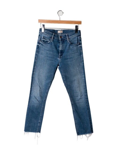 Mother Mid-Rise Straight Leg Jeans
