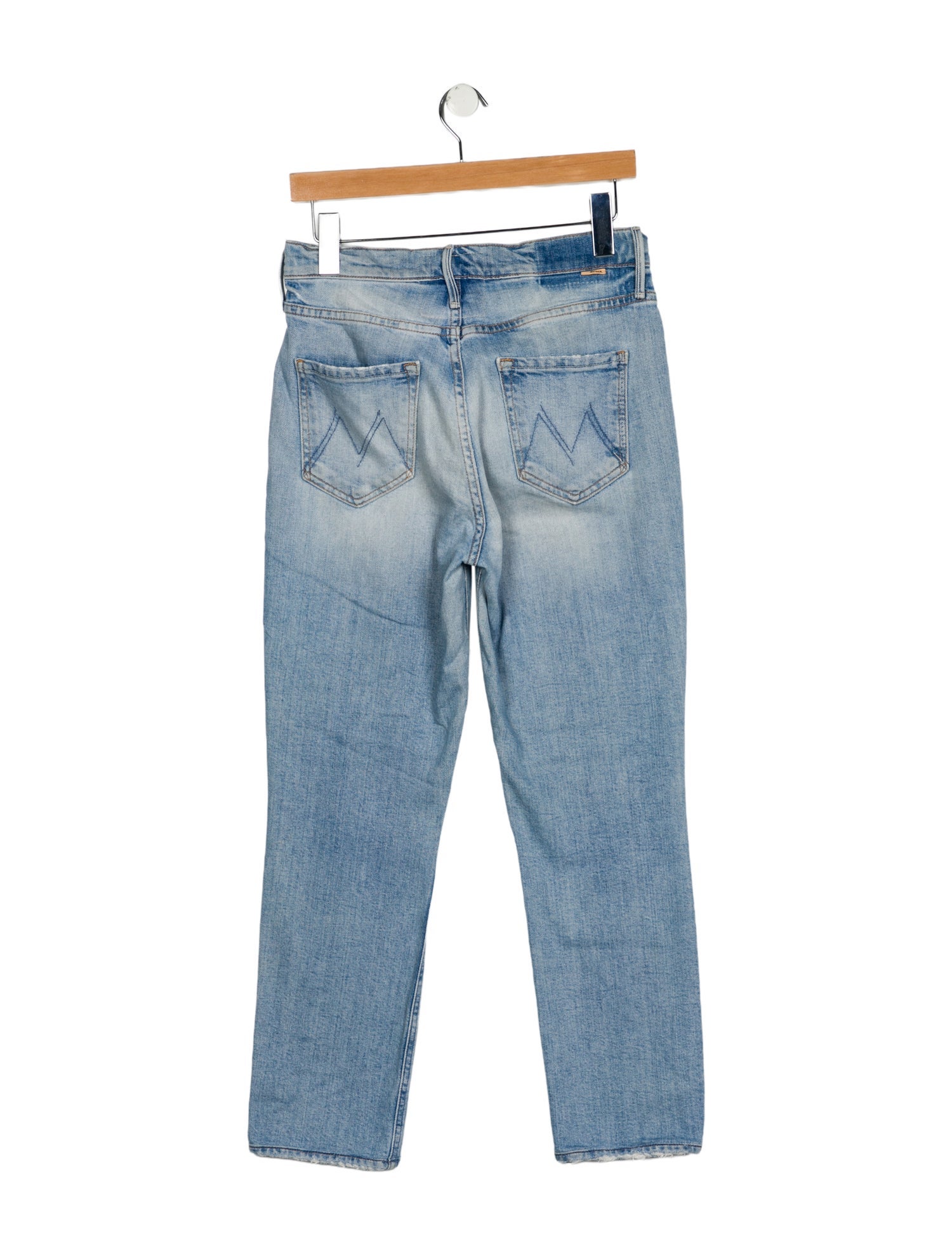 Mother Mid-Rise Straight Leg Jeans