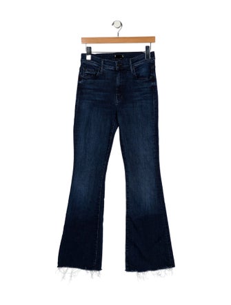 Mother Mid-Rise Wide Leg Jeans