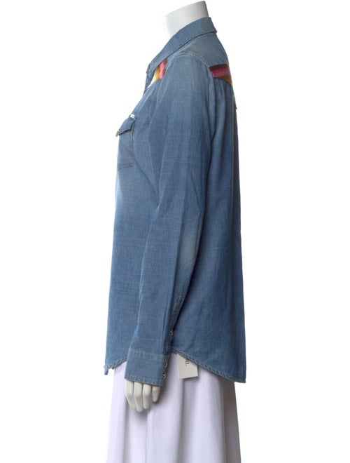 Mother Long Sleeve Button-Up Top