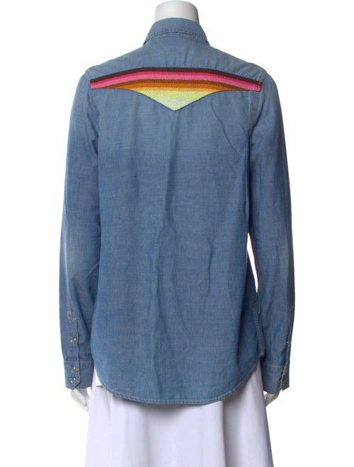 Mother Long Sleeve Button-Up Top