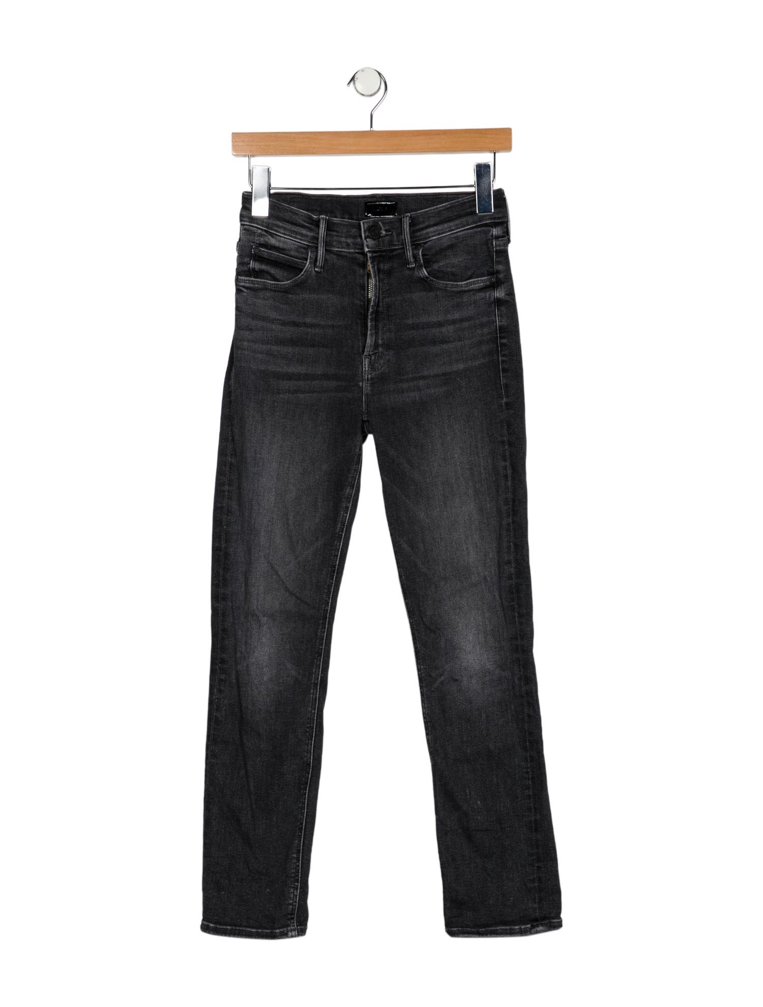 Mother Mid-Rise Straight Leg Jeans