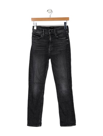 Mother Mid-Rise Straight Leg Jeans
