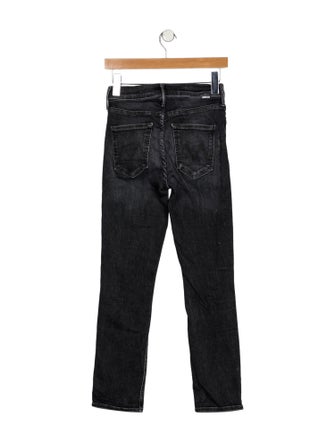Mother Mid-Rise Straight Leg Jeans