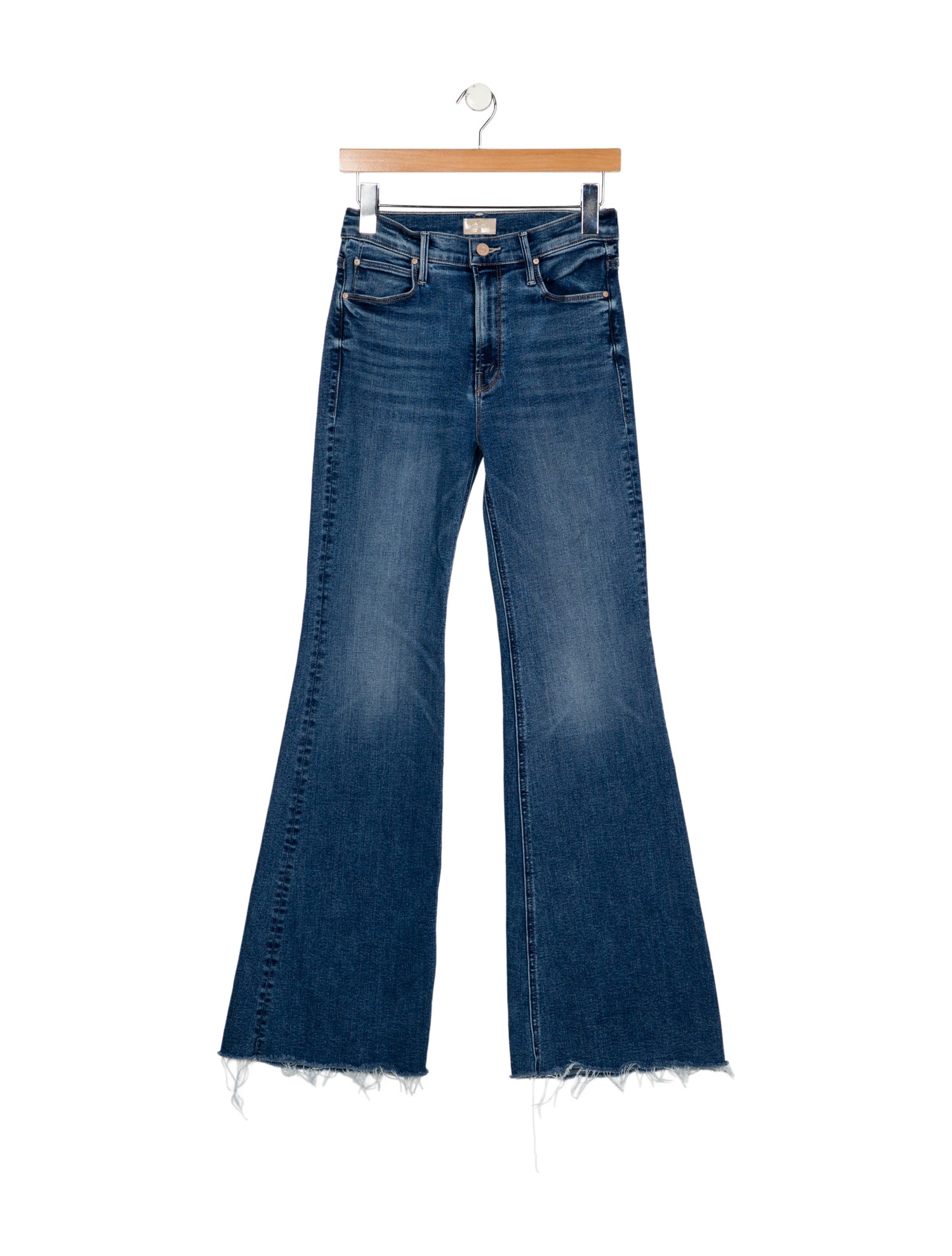 Mother Mid-Rise Wide Leg Jeans