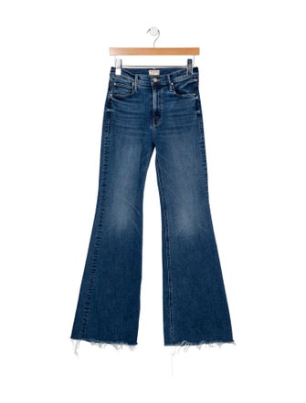 Mother Mid-Rise Wide Leg Jeans