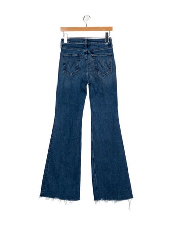 Mother Mid-Rise Wide Leg Jeans