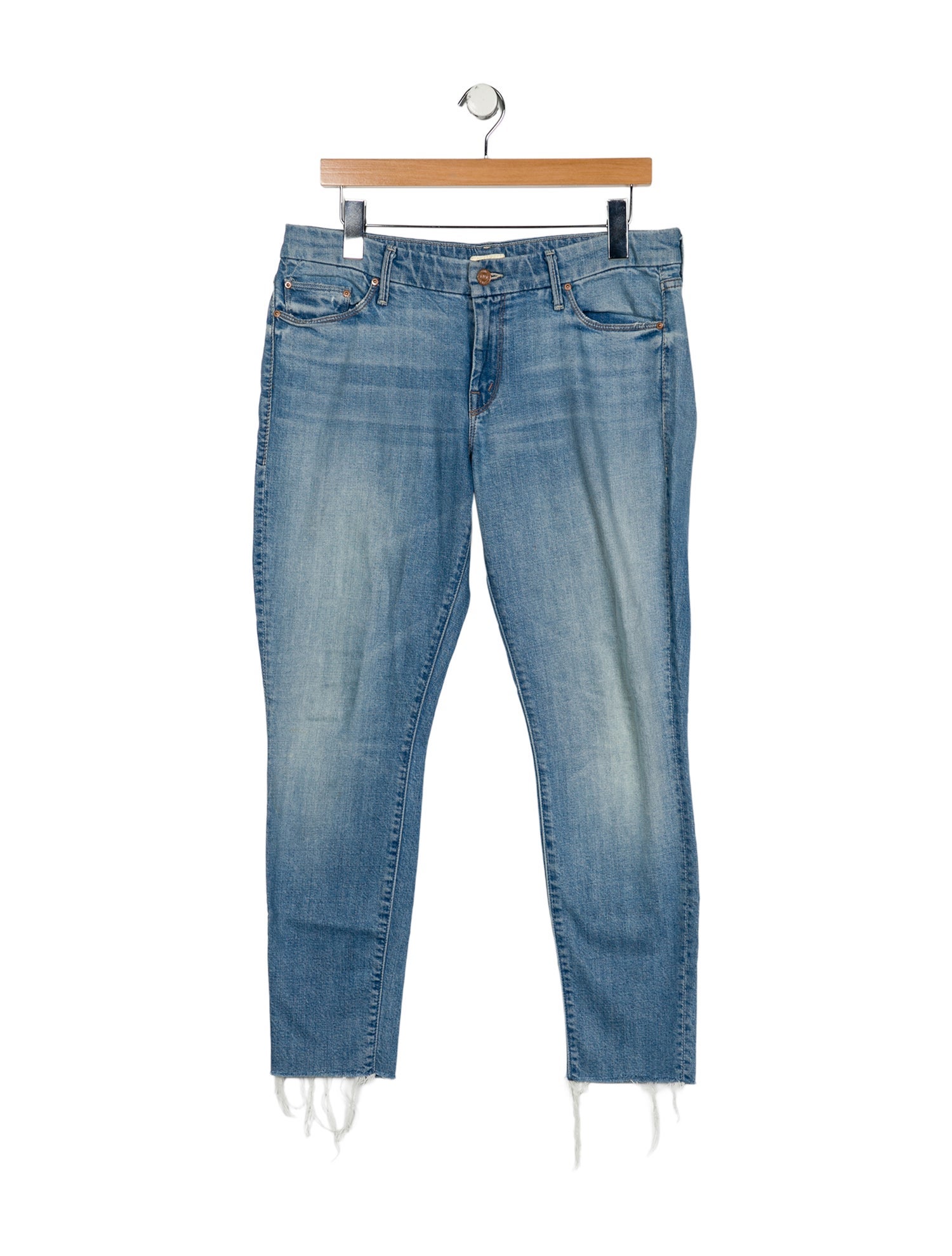 Mother Mid-Rise Straight Leg Jeans