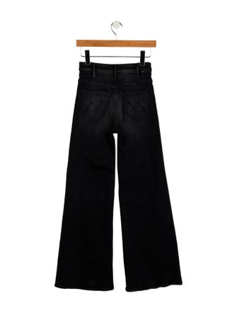 Mother Mid-Rise Wide Leg Jeans