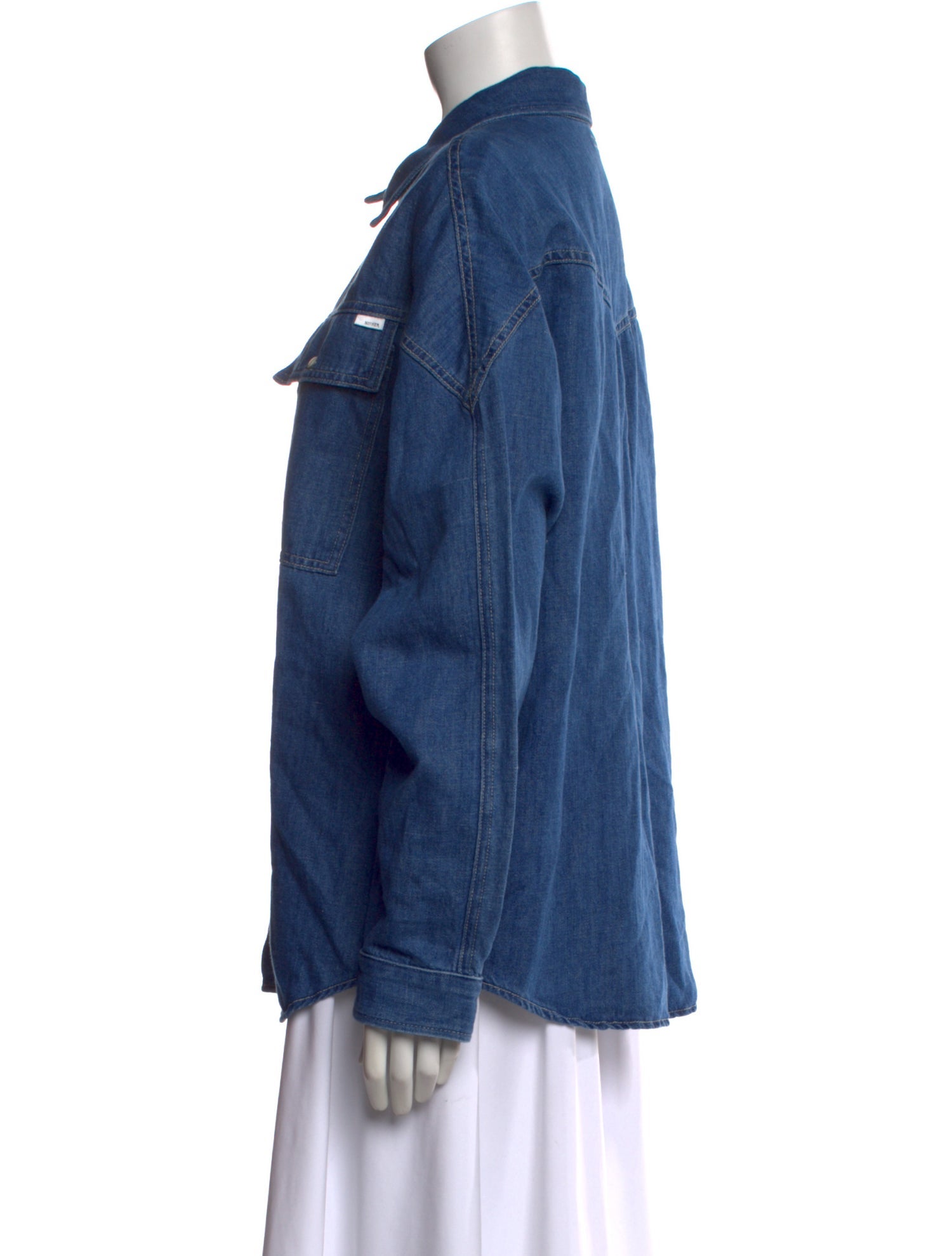 Mother Long Sleeve Button-Up Top