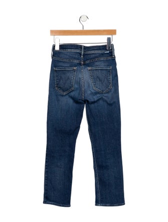 Mother Mid-Rise Straight Leg Jeans