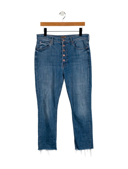 Mother Mid-Rise Straight Leg Jeans