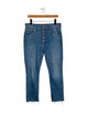 Mother Mid-Rise Straight Leg Jeans