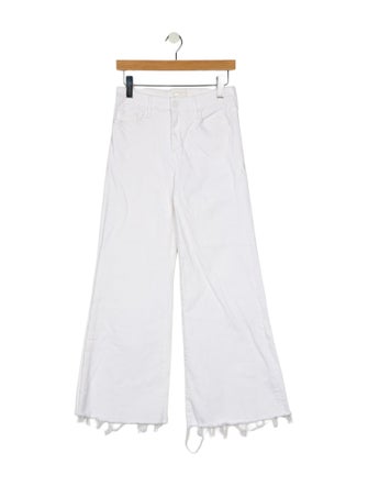 Mother Mid-Rise Wide Leg Jeans