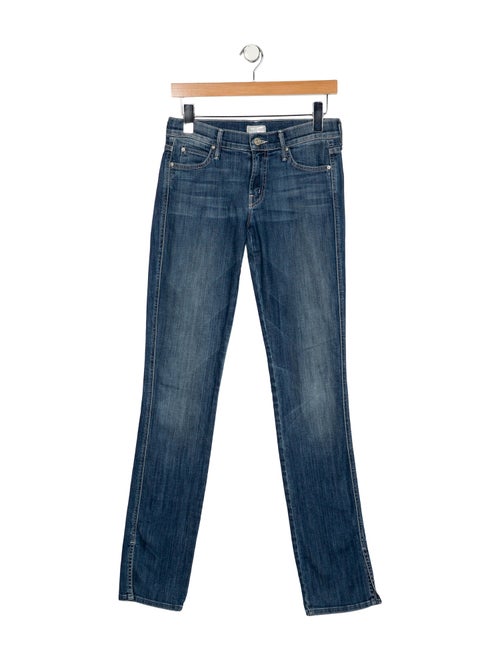 Mother Mid-Rise Straight Leg Jeans