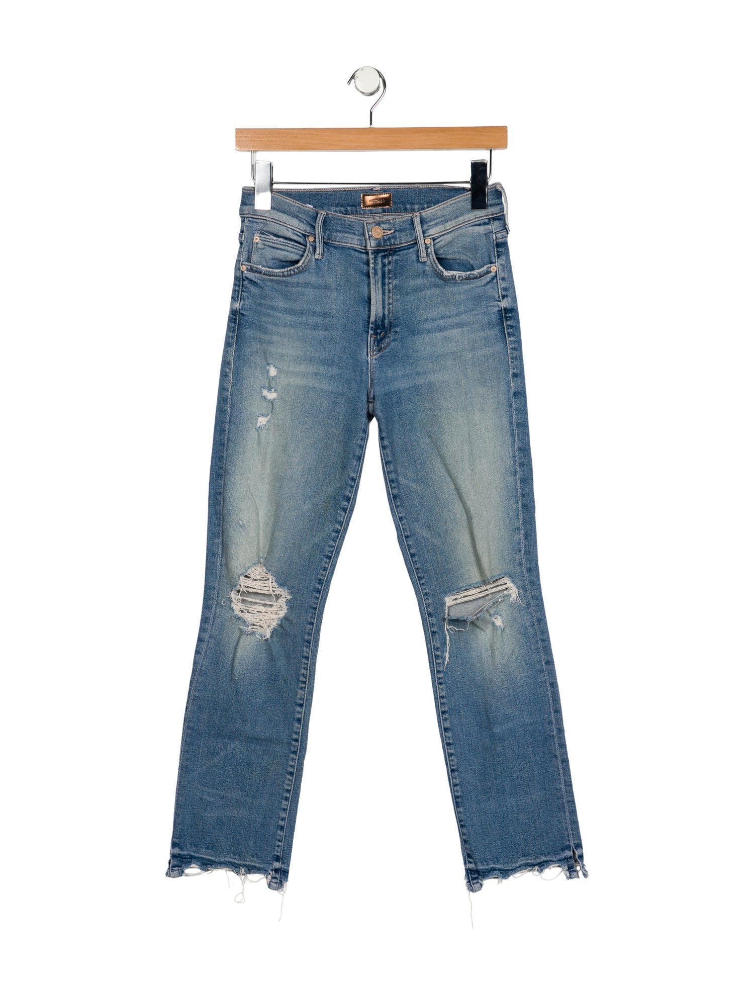 Mother High-Rise Straight Leg Jeans