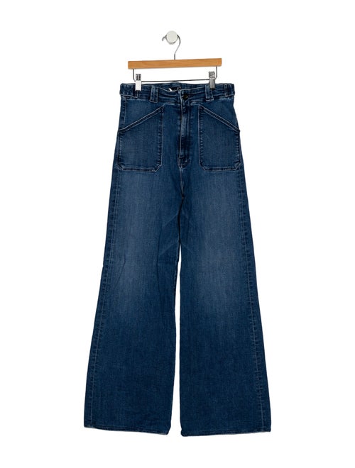 Mother High-Rise Wide Leg Jeans