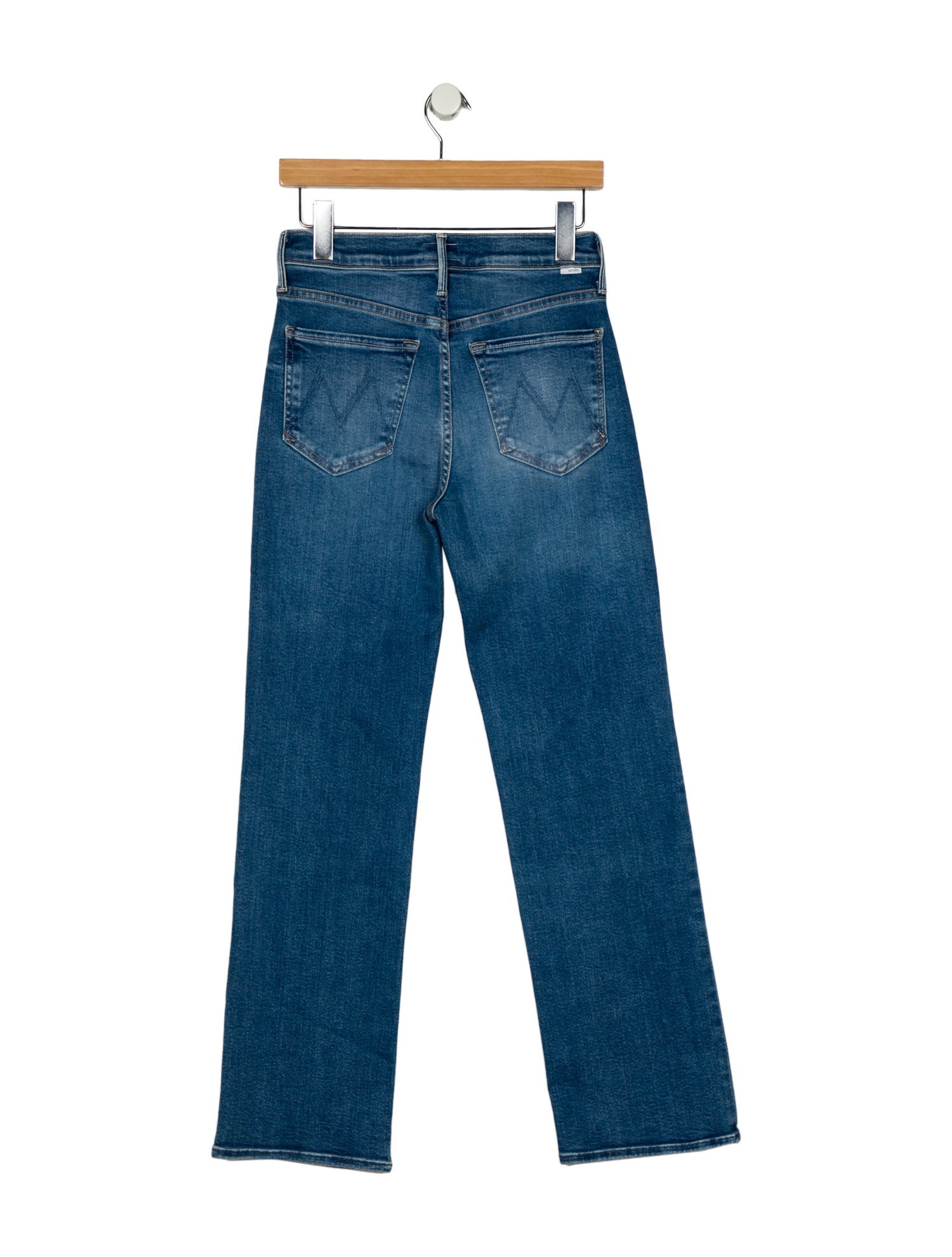 Mother Mid-Rise Straight Leg Jeans