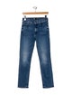 Mother Mid-Rise Straight Leg Jeans