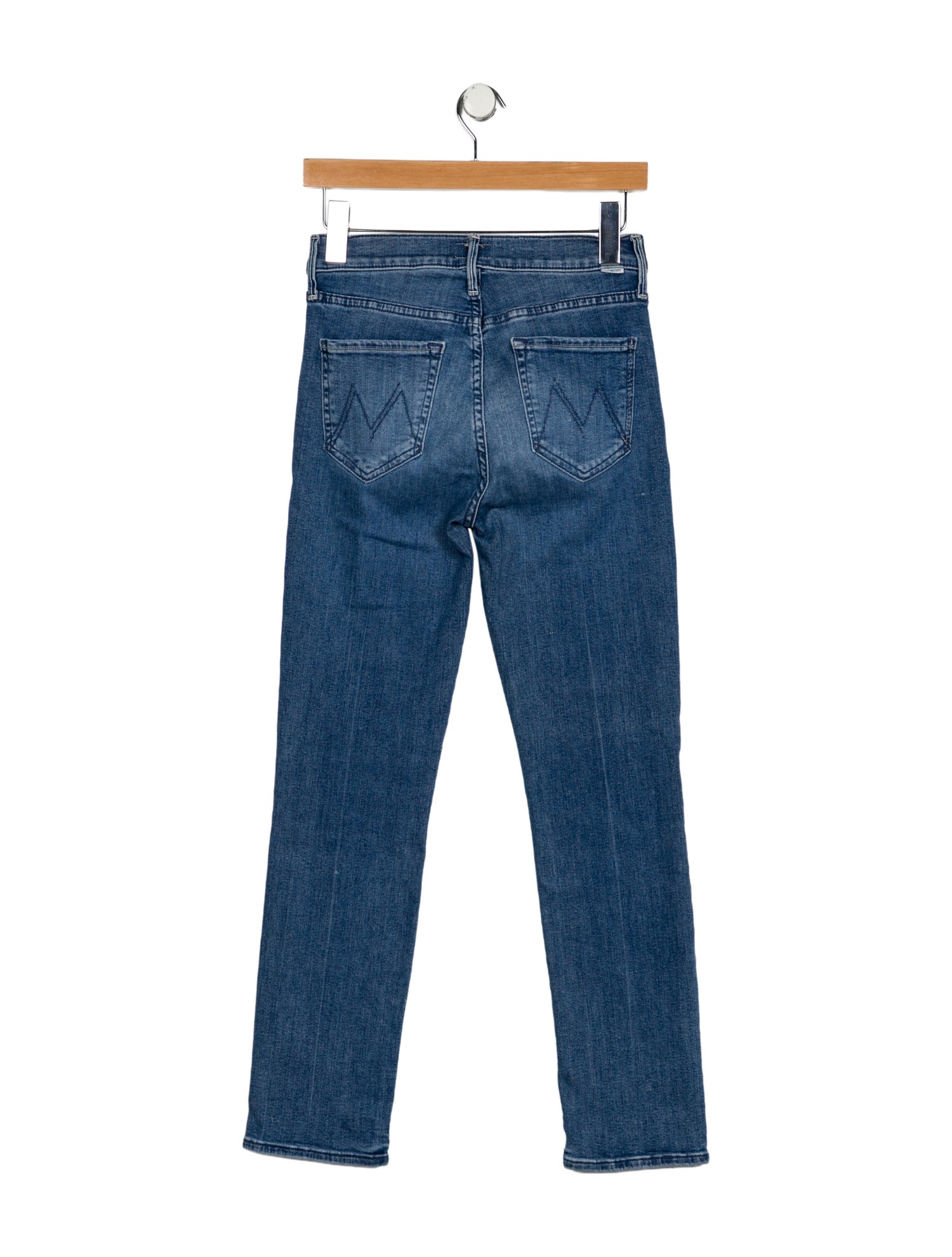 Mother Mid-Rise Straight Leg Jeans