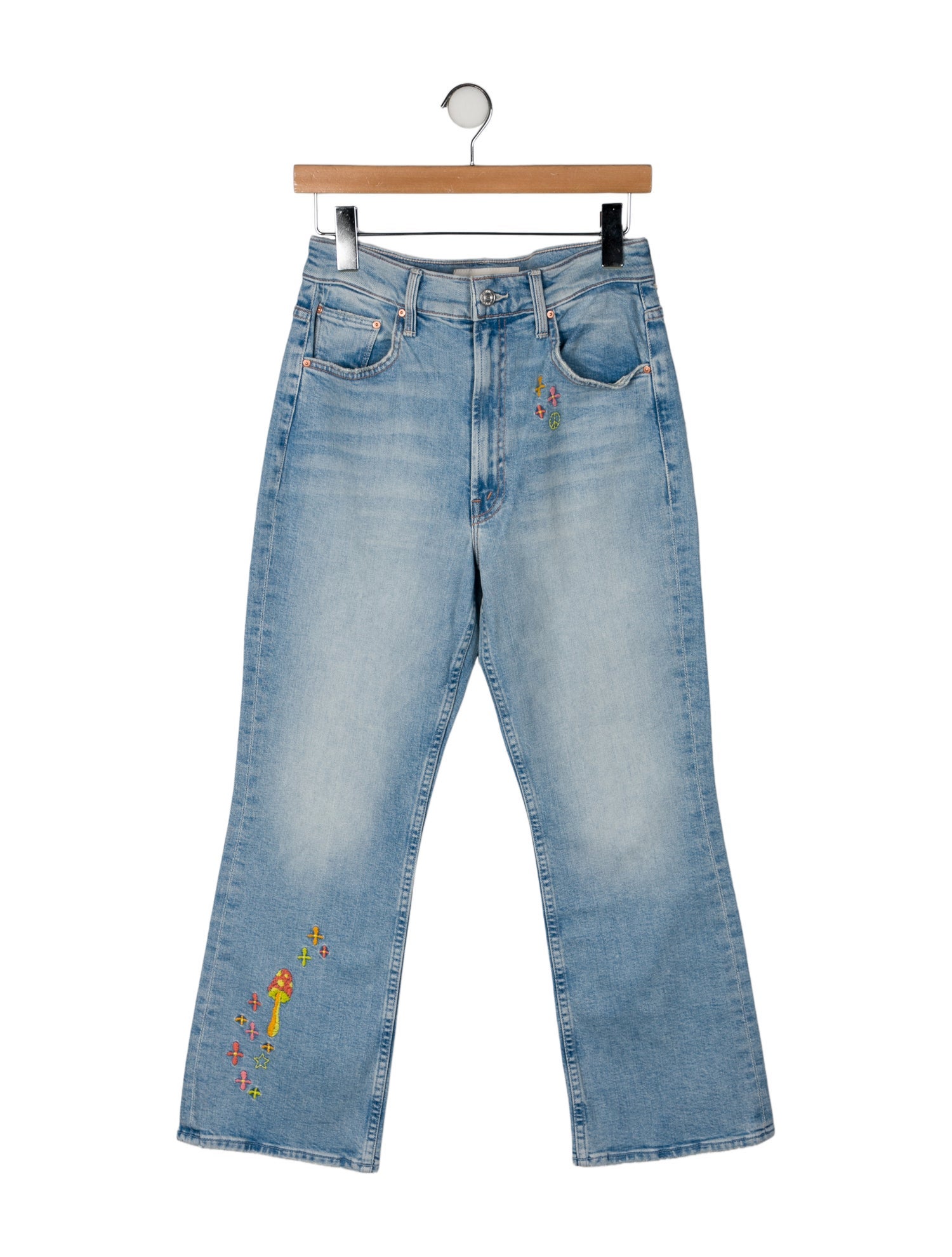 Mother High-Rise Wide Leg Jeans