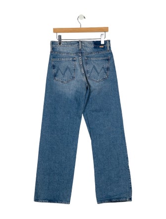 Mother Mid-Rise Wide Leg Jeans