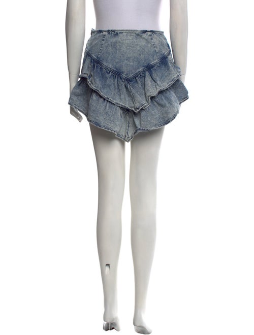 Mother Raw-Edge Trim Mini Skirt