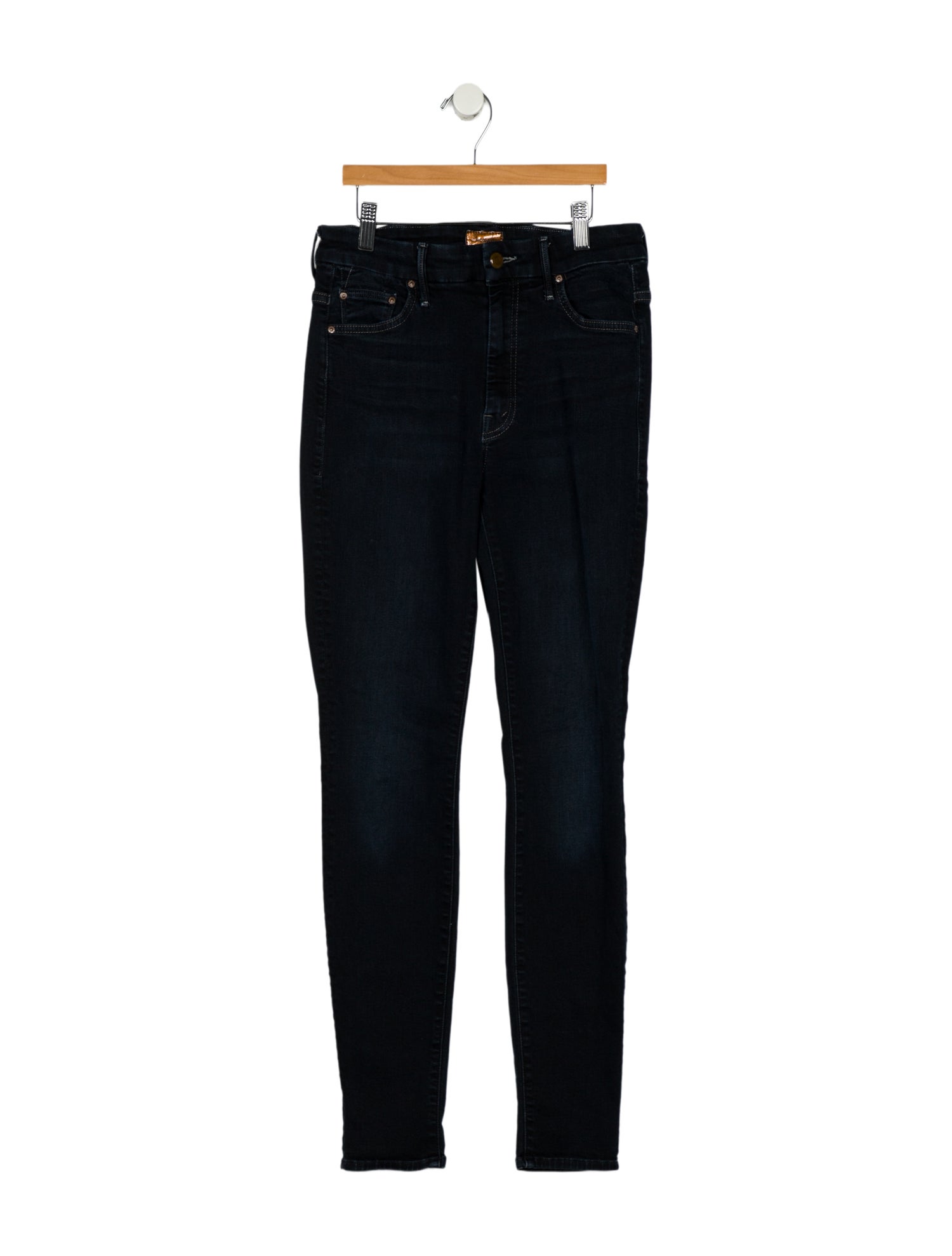 Mother Mid-Rise Skinny Leg Jeans