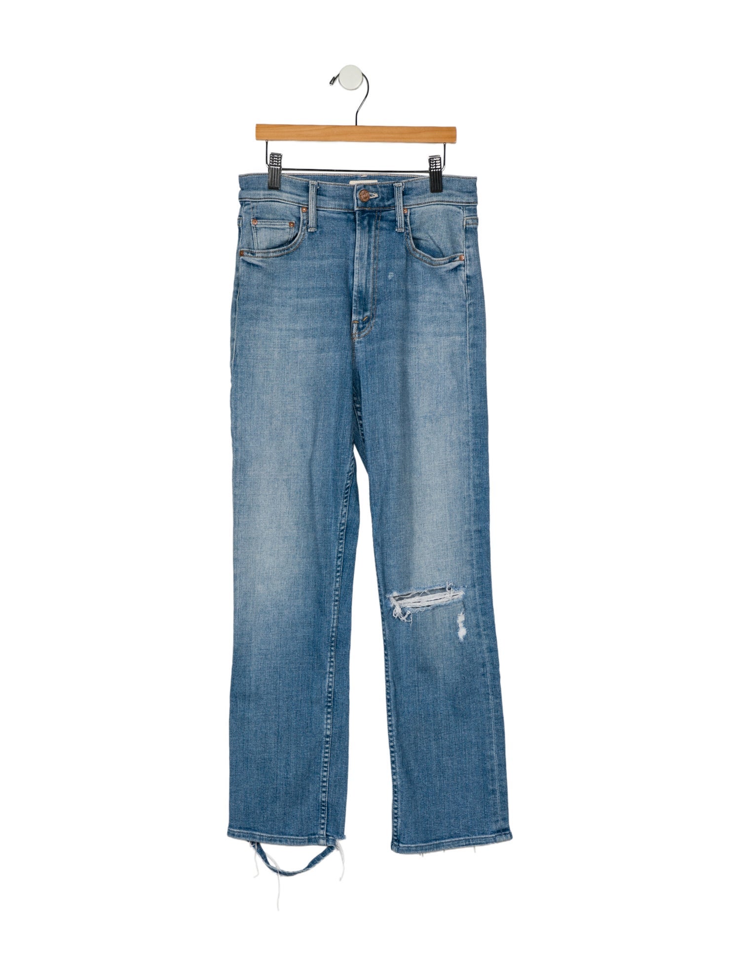 Mother High-Rise Straight Leg Jeans