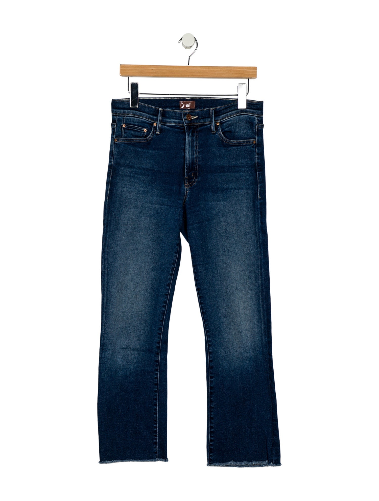Mother Mid-Rise Straight Leg Jeans