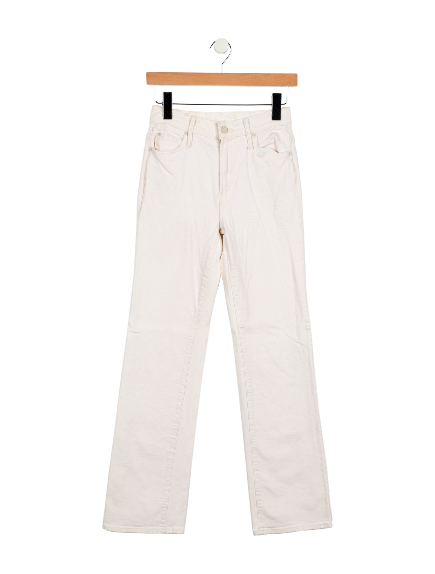 Mother Mid-Rise Straight Leg Jeans