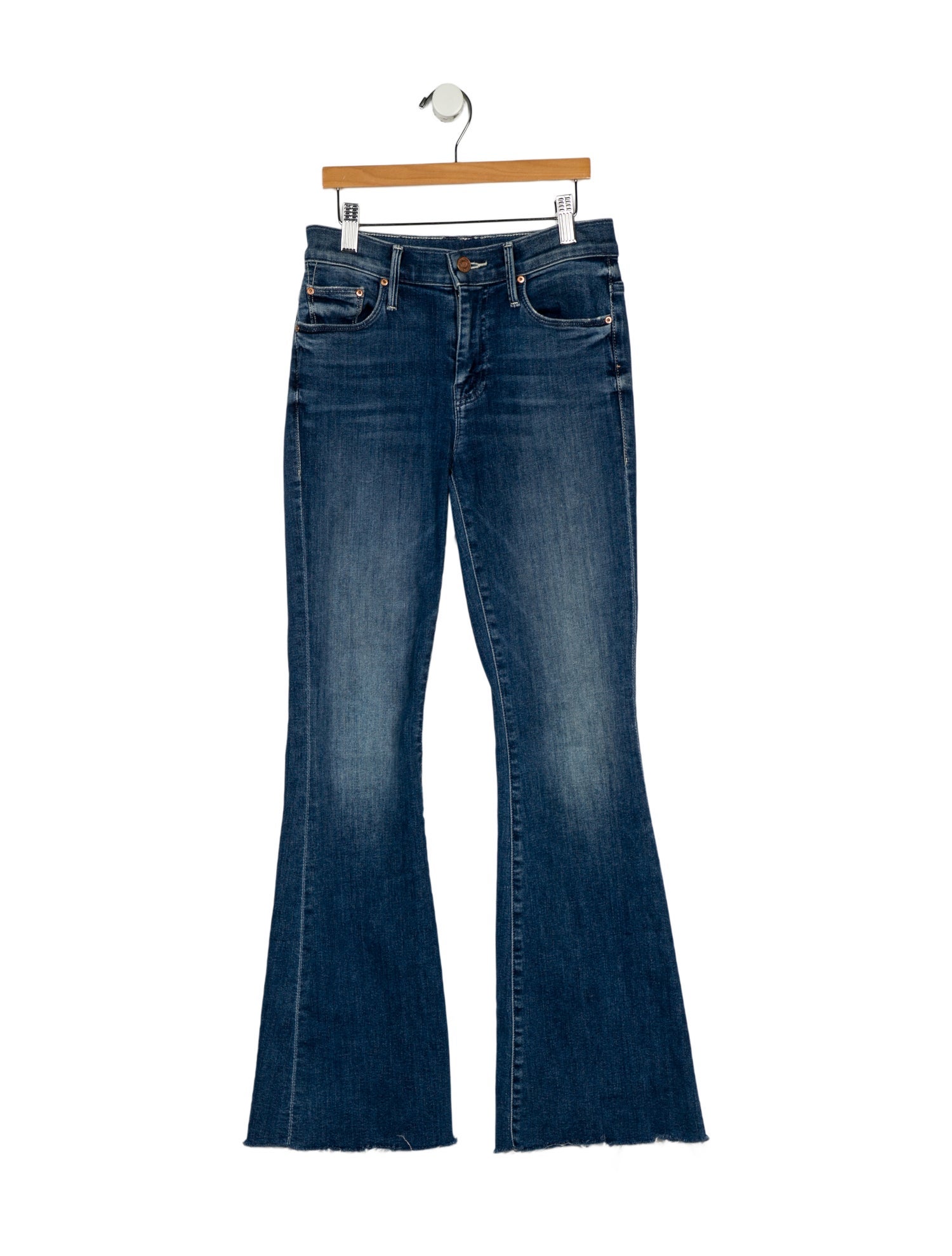 Mother Mid-Rise Wide Leg Jeans