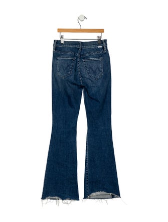 Mother Mid-Rise Wide Leg Jeans