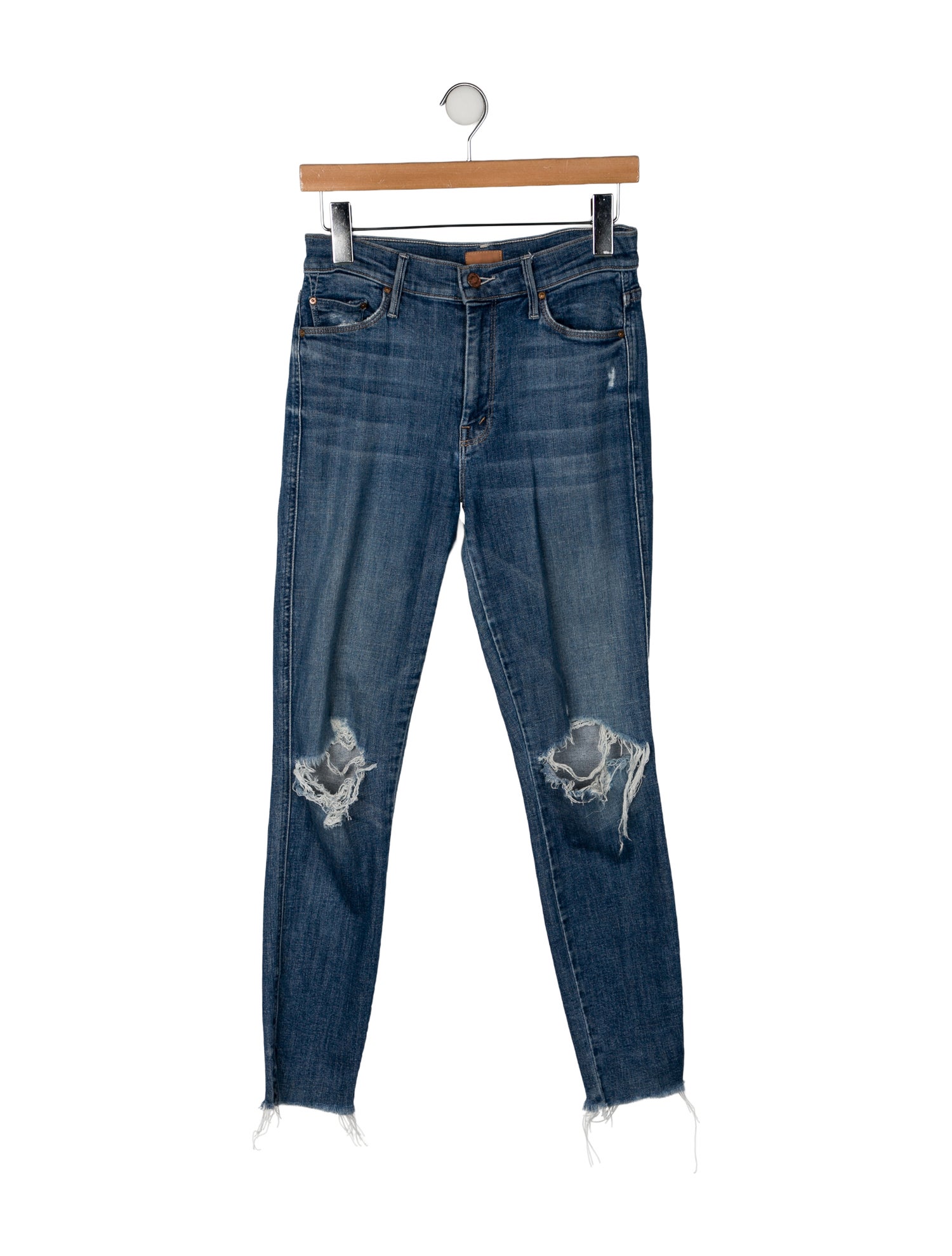 Mother Mid-Rise Skinny Leg Jeans