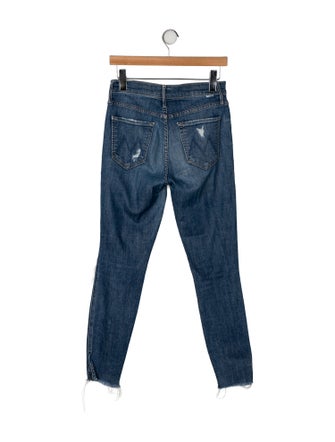 Mother Mid-Rise Skinny Leg Jeans