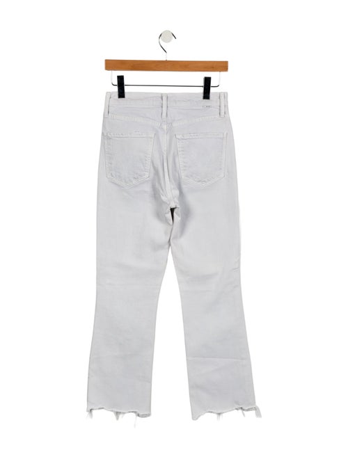 Mother Mid-Rise Straight Leg Jeans