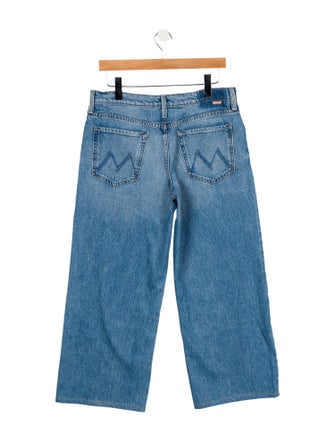 Mother Mid-Rise Wide Leg Jeans