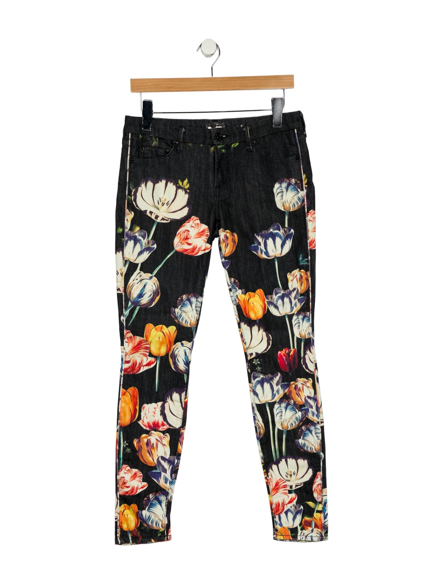 Mother Mid-Rise Skinny Leg Jeans