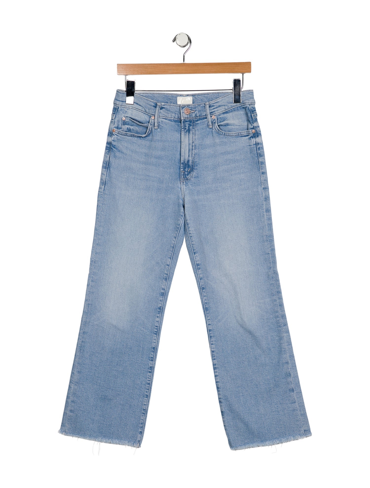 Mother Mid-Rise Wide Leg Jeans
