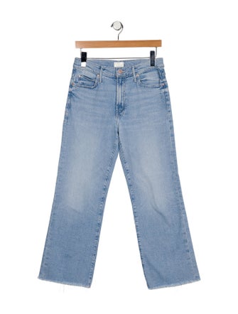 Mother Mid-Rise Wide Leg Jeans