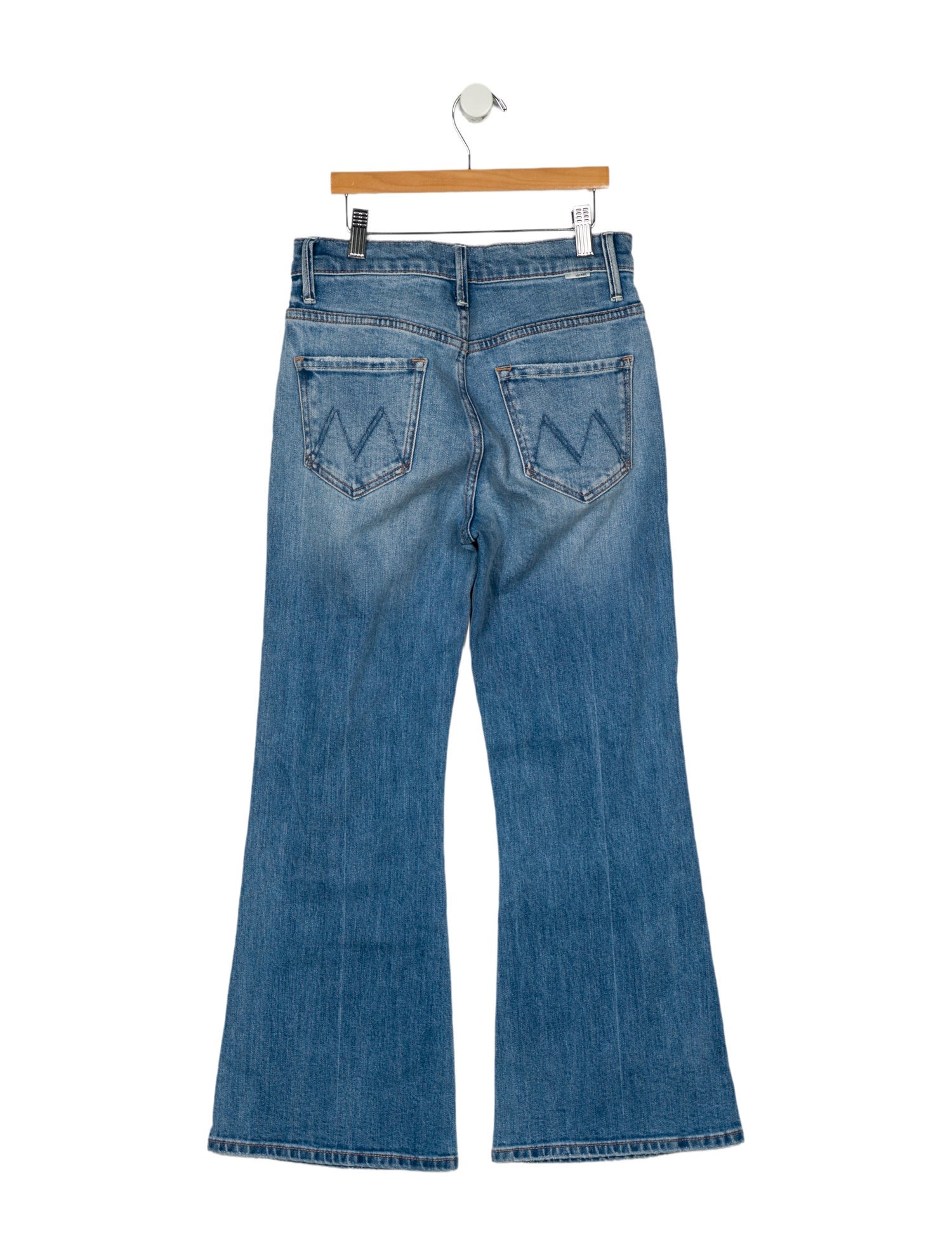 Mother Mid-Rise Wide Leg Jeans