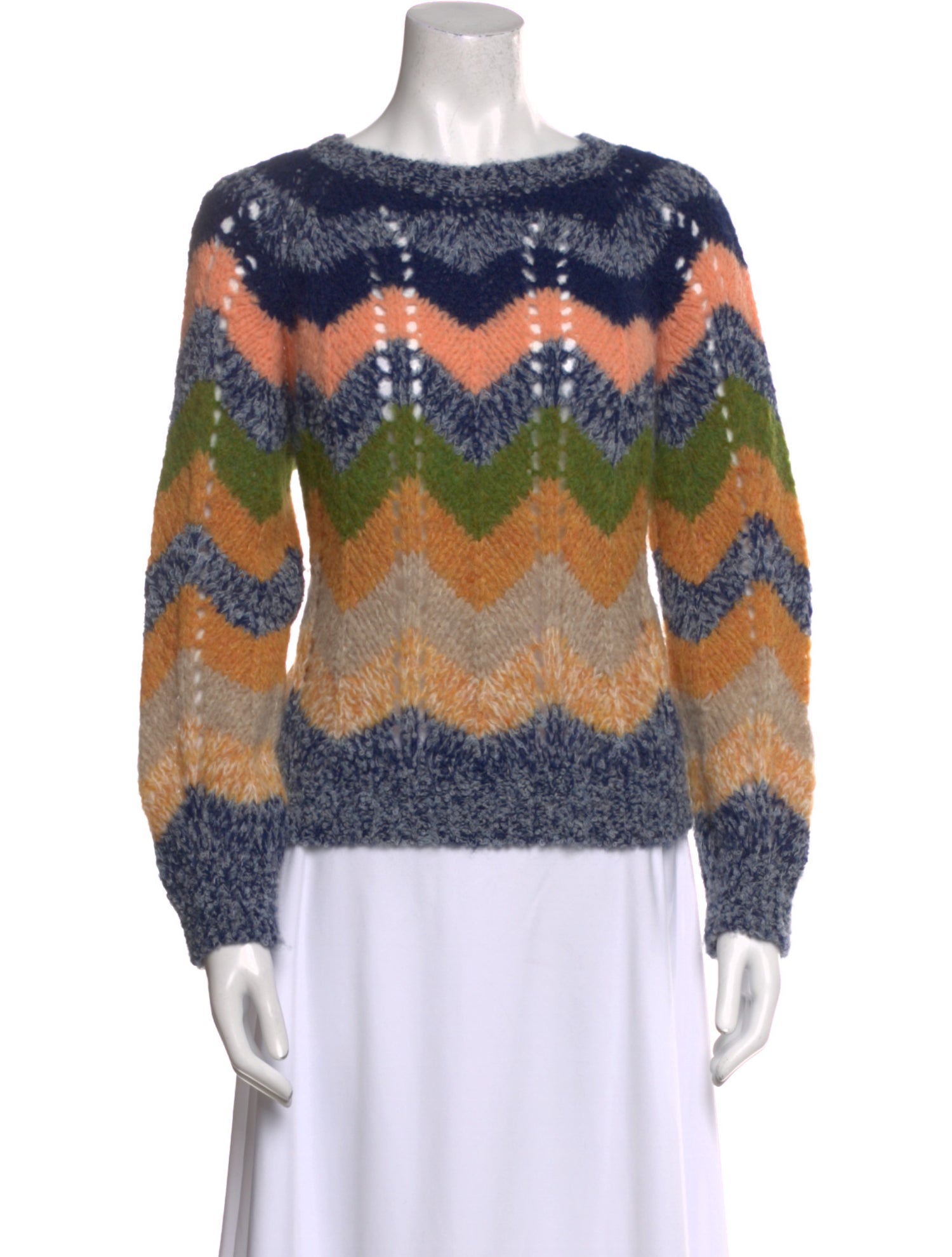 Mother Alpaca Striped Sweater