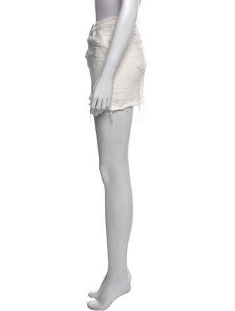 Mother Distressed Accents Mini Skirt