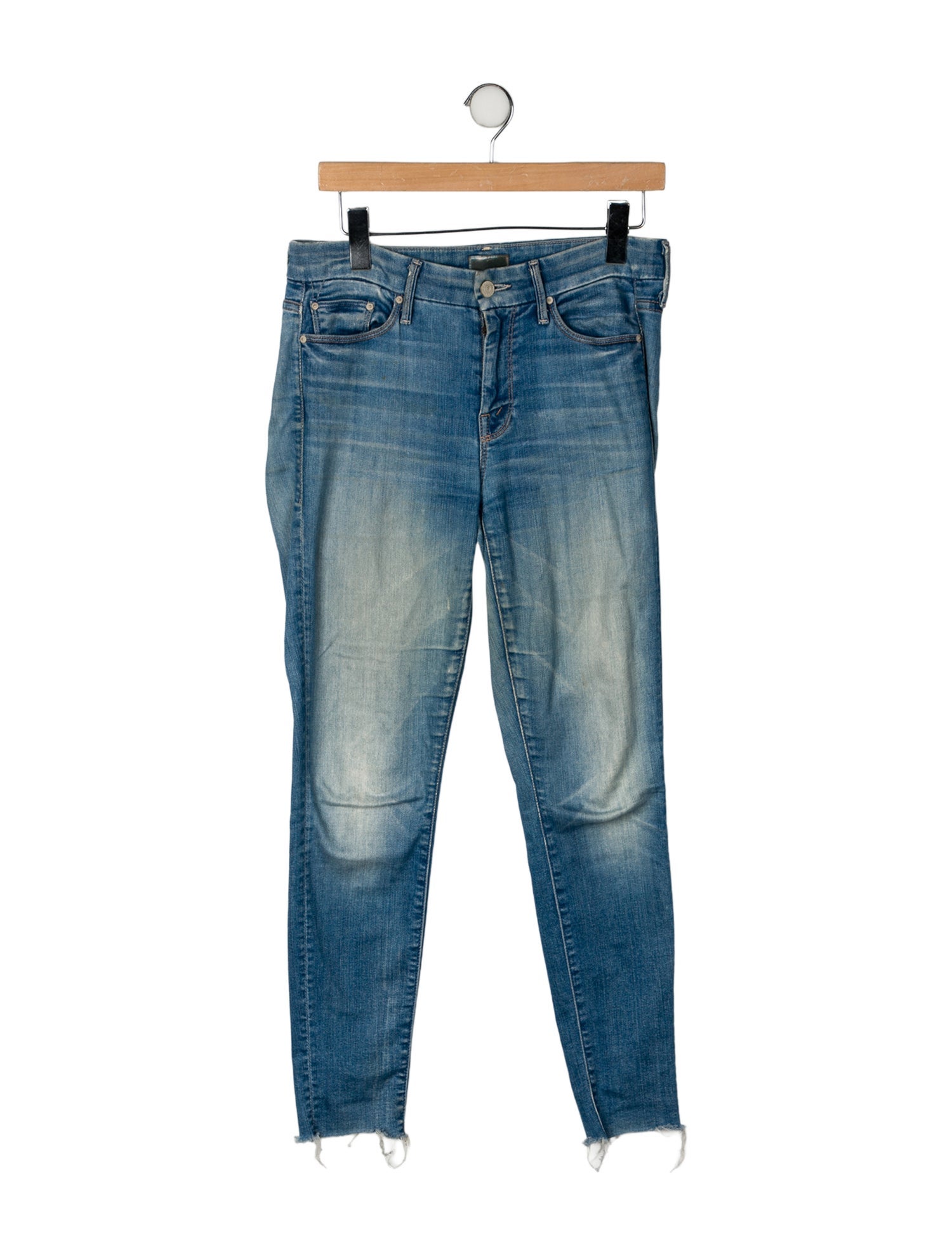 Mother Mid-Rise Skinny Leg Jeans