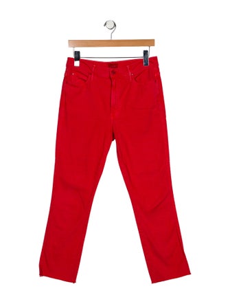 Mother Mid-Rise Straight Leg Jeans